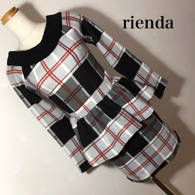 rienda(リエンダ)のrienda 新品タグ付き ワンピース レディースのワンピース(ミニワンピース)の商品写真