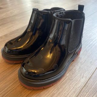 ザラキッズ(ZARA KIDS)のZARA baby ミニーマウス エナメルサイドゴアブーツ 14.5cm(ブーツ)