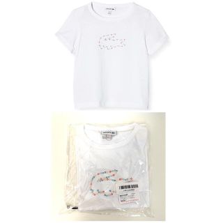 ラコステ(LACOSTE)の6 110 120 116 ラコステ キッズ Tシャツ ホワイト 白 カラフル(Tシャツ/カットソー)