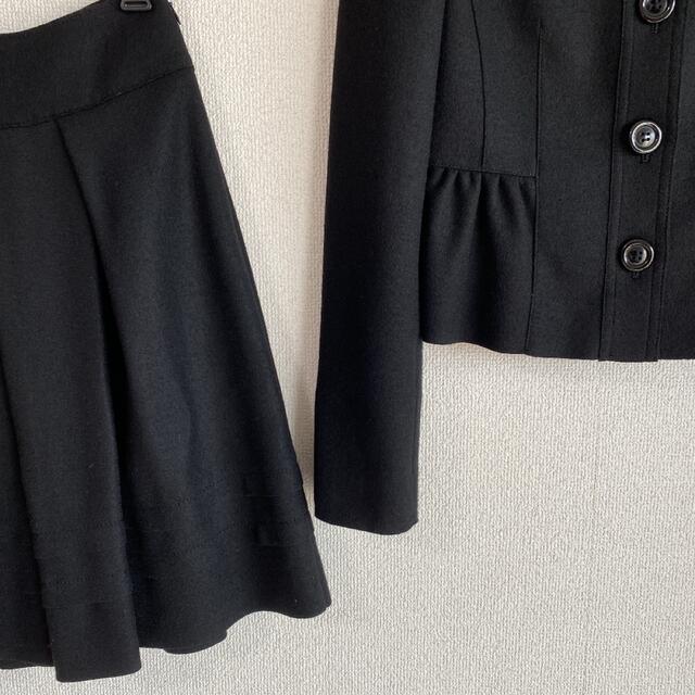 UNTITLED(アンタイトル)のアンタイトル ノーカラー セレモニー スーツ 0 W60 黒 アンゴラ DMW レディースのフォーマル/ドレス(スーツ)の商品写真