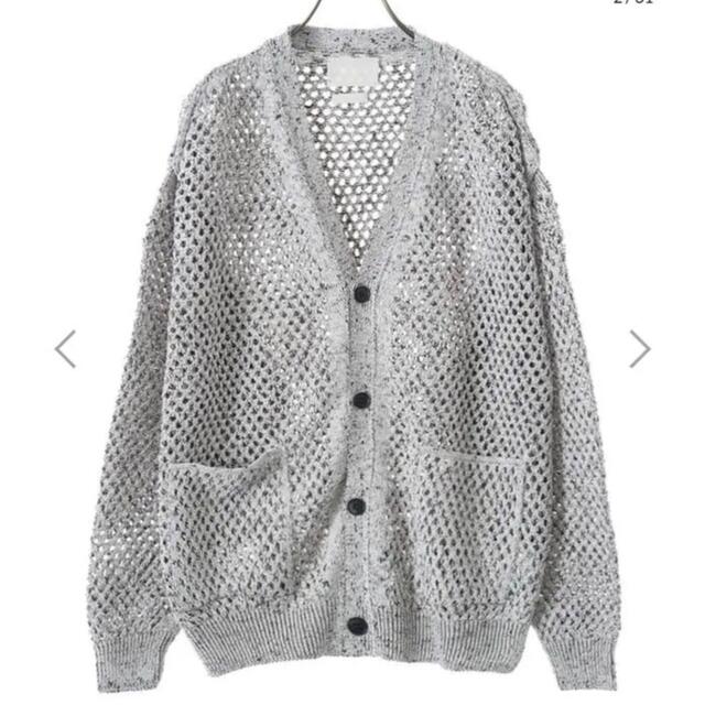 タグ付き新品】YOKE Meshed Knit Cardigan-