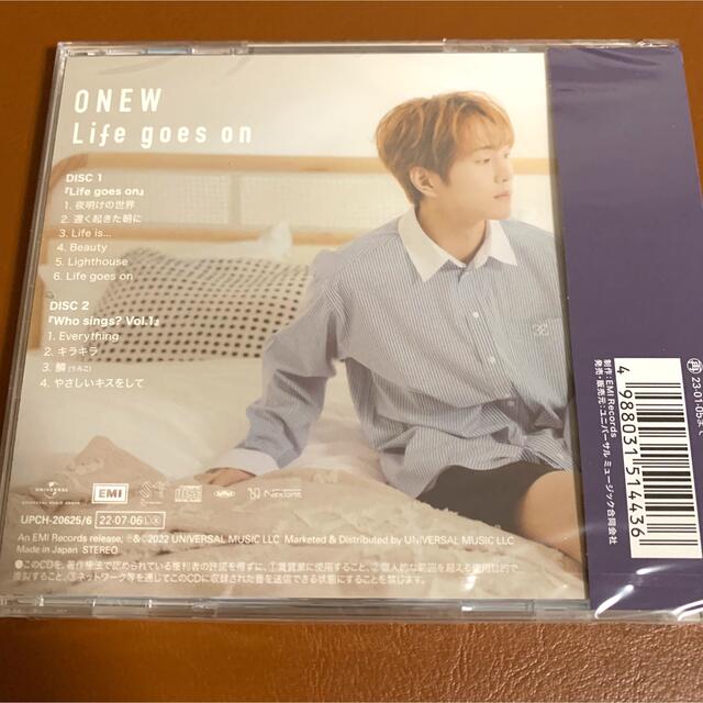 SHINee(シャイニー)のオニュ　ONEW  Life goes on  通常盤CD1枚　SHINee エンタメ/ホビーのCD(K-POP/アジア)の商品写真