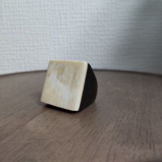 ✨美品✨水牛ホーンスクエアリング(リング(指輪))