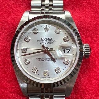 ロレックス(ROLEX)のchoco様専【美品】ロレックス☆デイトジャスト☆10P ☆ダイヤ レディース(腕時計)