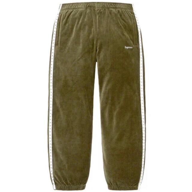 【Mサイズ】supreme studded velour track pant