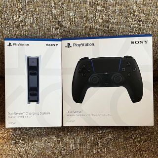 プレイステーション(PlayStation)のDualSense ブラック 充電器セット 未開封(家庭用ゲーム機本体)