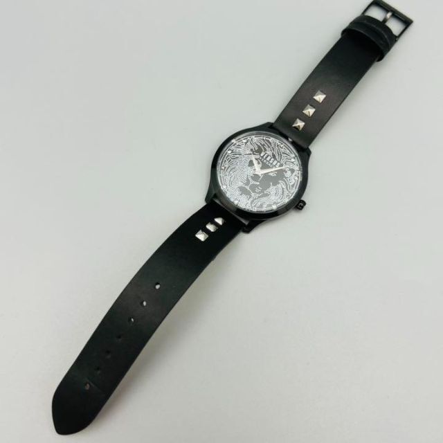 ブラック 専用ケース付属【新品】ヴェルサス/ヴェルサーチ レディース電池 腕時計