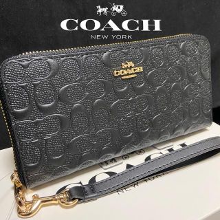 コーチ(COACH)のギフト⭕️ 新作 コーチ 財布 本革シグネチャー メンズレディス(長財布)