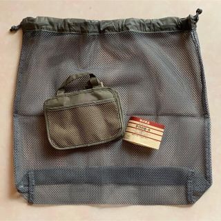 ムジルシリョウヒン(MUJI (無印良品))のそうMum様専用　無印良品　手付巾着　大のみ　新品(ポーチ)