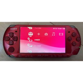 ソニー(SONY)の【訳アリ品】 PSP-3000 レッド(携帯用ゲーム機本体)