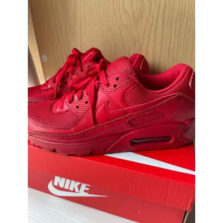 ナイキ(NIKE)の【美品】Nike Air Max 90 "University Red"(スニーカー)