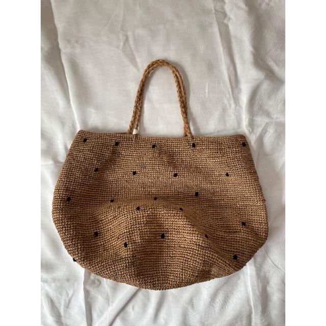wmdg様 専用 NORO/ノロ ラフィアバッグ ドット L