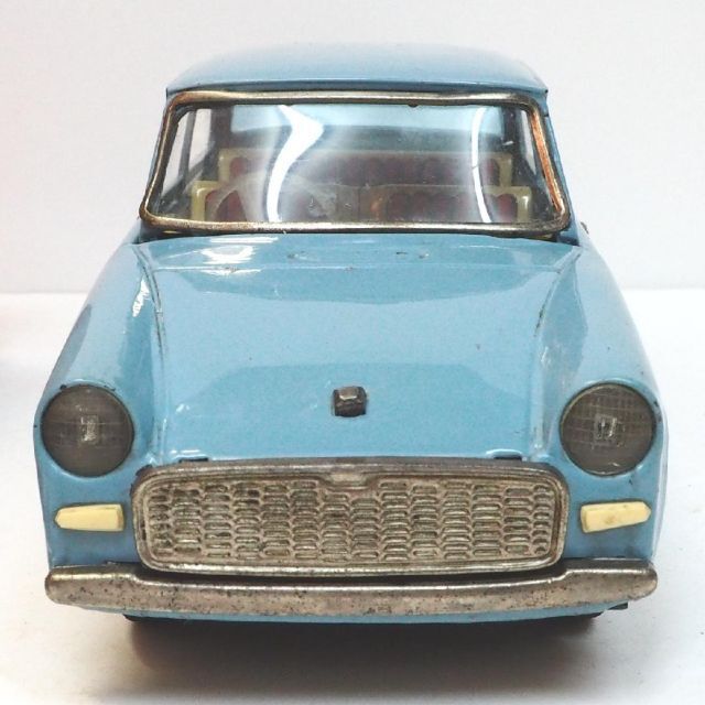 萬代屋 赤箱 839【トヨタ パブリカ 水色】ブリキ フリクション自動車