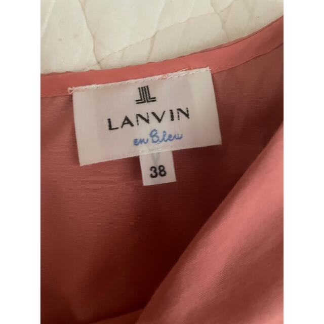 LANVIN en Bleu(ランバンオンブルー)のランバンオンブルー  ブラウス　ファスナー式 レディースのトップス(シャツ/ブラウス(半袖/袖なし))の商品写真