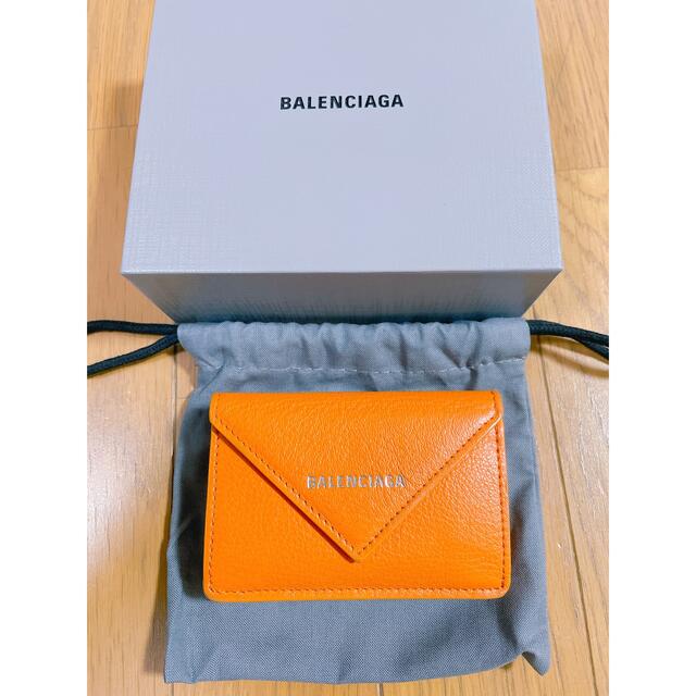 バレンシアガ　balenciaga ミニウォレット　財布　オレンジ　付属品ありJIMMYCHOO