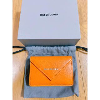 バレンシアガ(Balenciaga)のバレンシアガ　balenciaga ミニウォレット　財布　オレンジ　付属品あり(折り財布)