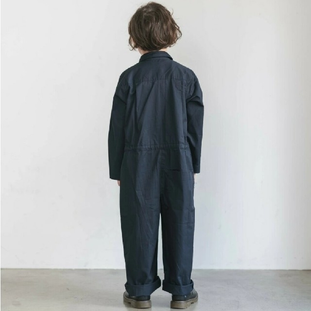 TODAYFUL(トゥデイフル)の❰美品❱riziere ピュアコットンジャンプスーツ NAVY 140 キッズ/ベビー/マタニティのキッズ/ベビー/マタニティ その他(その他)の商品写真