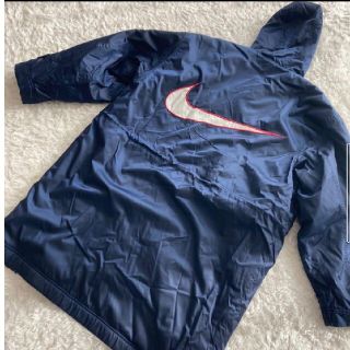 ナイキ(NIKE)のNIKE  ベンチコート　スポーツ　サッカー　　90s　ビッグスウッシュ(ダウンジャケット)