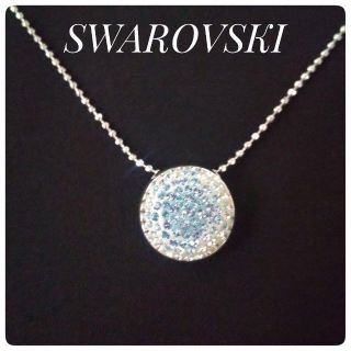 スワロフスキー(SWAROVSKI)の★月初セール★スワロフスキー　ネックレス　グラデーション　ブルー(ネックレス)