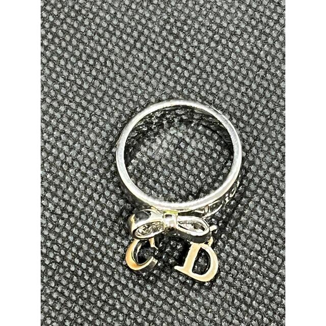 クリスチャンディオール  Dior シルバー リボン リング 指輪 美 4