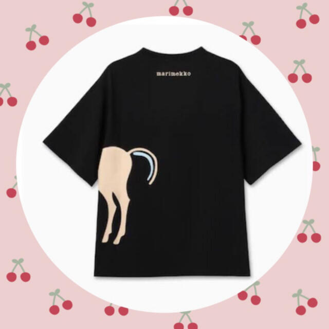 Marimekko マリメッコ　Musta Tamma Tシャツ????