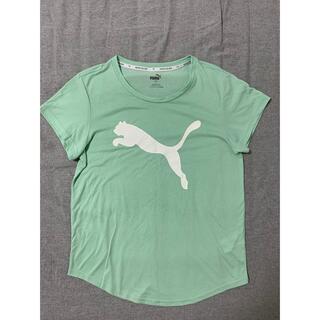 プーマ(PUMA)の【美品】PUMA Tシャツ Lサイズ グリーン(Tシャツ(半袖/袖なし))