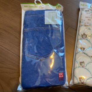 ユニクロ(UNIQLO)の【新品未開封】ユニクロ　キッズレギンス　七分丈　110cm(パンツ/スパッツ)