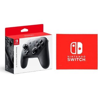 ニンテンドースイッチ(Nintendo Switch)の【未開封新品】Nintendo Switch Pro コントローラー クロス付(その他)