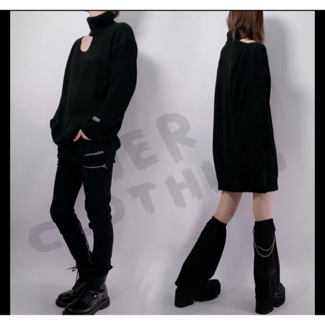 NieR　HIGH-NECK FRONT OPEN KNIT レディースのトップス(ニット/セーター)の商品写真