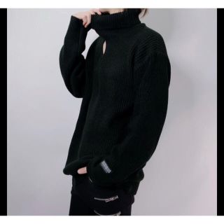 NieR　HIGH-NECK FRONT OPEN KNIT(ニット/セーター)