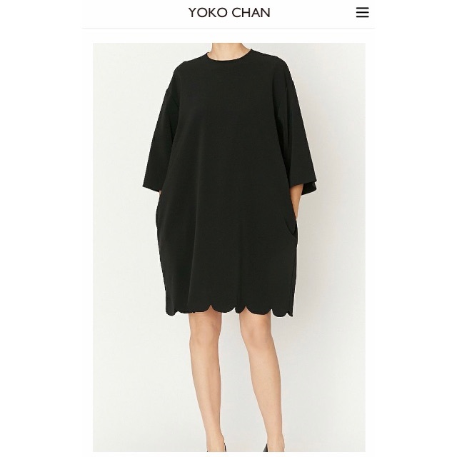 BARNEYS NEW YORK - 【未使用】YOKO CHAN Hem Scallop Relaxing ドレス