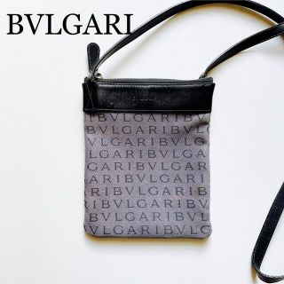 ブルガリ(BVLGARI)のBVLGARI✨ ショルダーバッグ ミニ ロゴマニア レザー キャンバス(ショルダーバッグ)