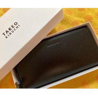 タケオキクチ(TAKEO KIKUCHI)のTAKEO KIKUCHI 長財布　黒レザー(長財布)