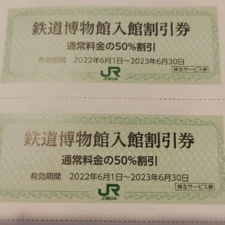ジェイアール(JR)のＪＲ東日本株主優待券の鉄道博物館半額割引券9枚800円(美術館/博物館)