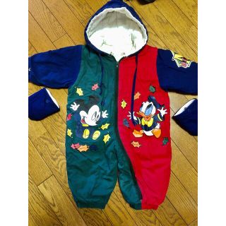 ディズニー(Disney)のミッキー カバーオール 防寒着(ジャケット/上着)