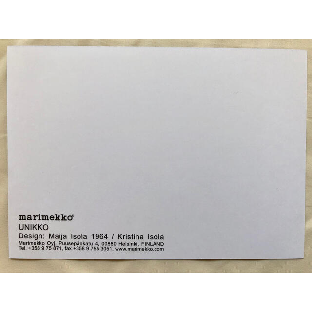 marimekko(マリメッコ)のマリメッコ　ポストカード エンタメ/ホビーのコレクション(印刷物)の商品写真