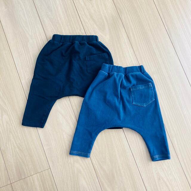 MUJI (無印良品)(ムジルシリョウヒン)の無印良品 男の子 女の子 ベビーパンツ サルエルパンツ まとめ売り キッズ/ベビー/マタニティのベビー服(~85cm)(パンツ)の商品写真