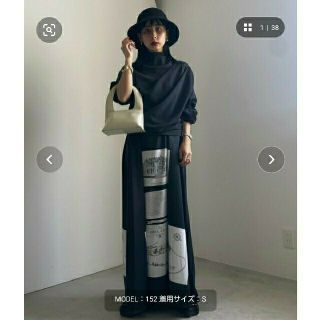 アメリヴィンテージ(Ameri VINTAGE)のLAYERED FOREIGN BOOKS DRESS(ロングワンピース/マキシワンピース)