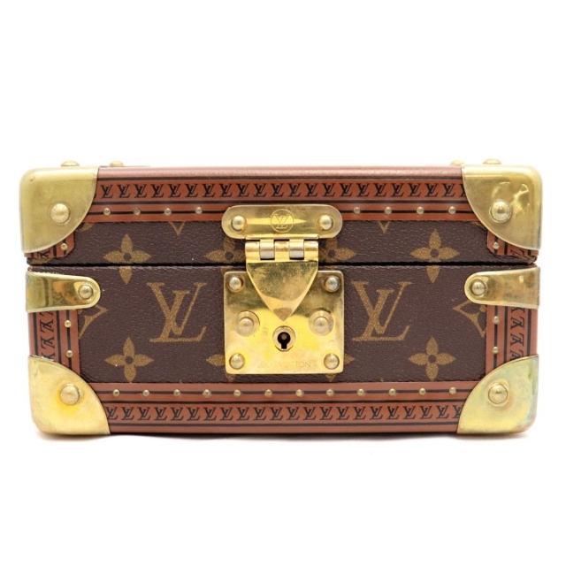 LOUIS VUITTON(ルイヴィトン)の美品 ルイ・ヴィトン コフレ トレゾール20 ジュエリーボックス レディース 茶 ゴールド モノグラムキャンバス M20037 LOUIS VUITTON インテリア/住まい/日用品の日用品/生活雑貨/旅行(旅行用品)の商品写真