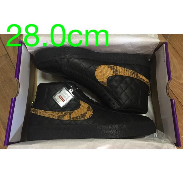 NIKE - Supreme Nike SB Blazer Mid QS Black 28cmの+stbp.com.br