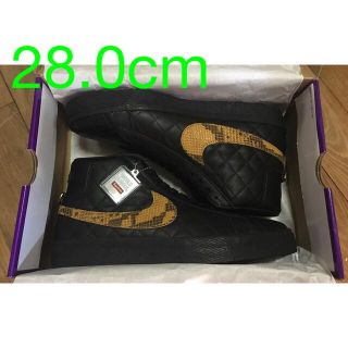 ナイキ(NIKE)のSupreme Nike SB Blazer Mid QS Black 28cm(スニーカー)