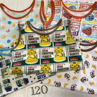 Kids タンクトップ　120  ５枚セット　男の子(Tシャツ/カットソー)