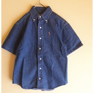 ポロラルフローレン(POLO RALPH LAUREN)のPOLO by Ralph Lauren ワンポイント刺繍 デニムシャツ 140(ブラウス)