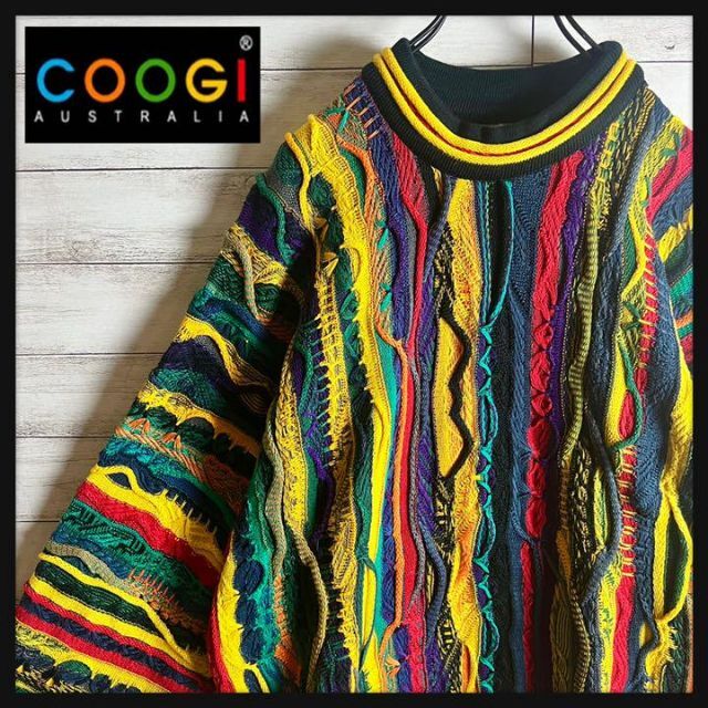 COOGI - 【激レア】coogi クージー 立体 編込み 3Dニット ビッグサイズ 希少の通販 by Flow's shop｜クージーならラクマ