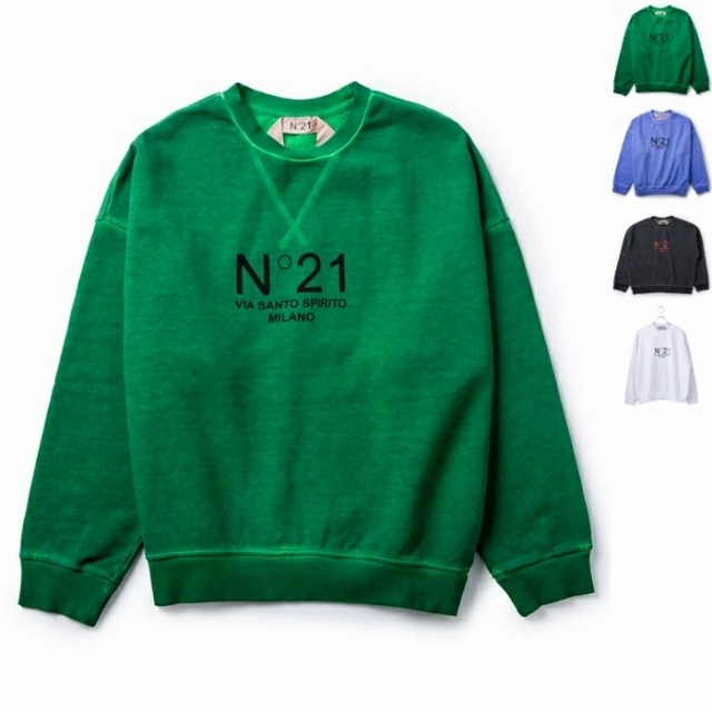 N°21(ヌメロヴェントゥーノ)のN°21 スウェットシャツ オーバーフィット ロゴ トレーナー レディースのトップス(トレーナー/スウェット)の商品写真