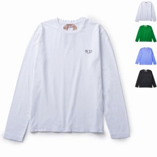 ヌメロヴェントゥーノ(N°21)のN°21 ロングTシャツ ロゴ スウェットシャツ(Tシャツ(長袖/七分))