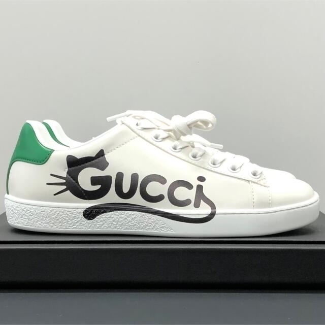 Gucci(グッチ)の値下げ中！【未使用品】GUCCI キャットスニーカー  35 22.0cm 靴 キッズ/ベビー/マタニティのキッズ靴/シューズ(15cm~)(スニーカー)の商品写真