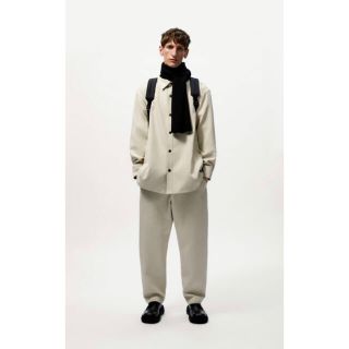 ザラ(ZARA)のzara× studio nicholson ツイルシャツジャケット L-XL(カバーオール)