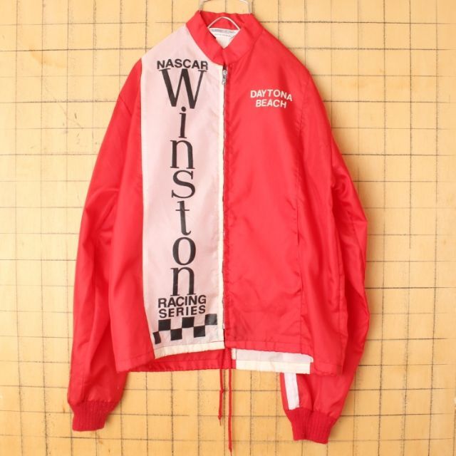 80s USA製 RMD DAYTONAレーシングジャケット レッド aw119ジャケット/アウター