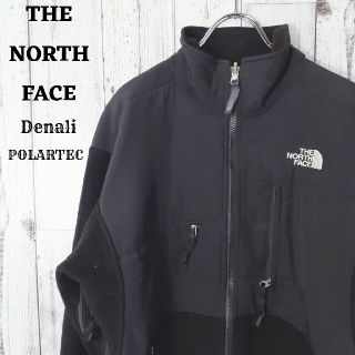 ザノースフェイス(THE NORTH FACE)のUS規格ノースフェイスデナリジャケット黒ブラックM刺繍ロゴポーラテック(ブルゾン)